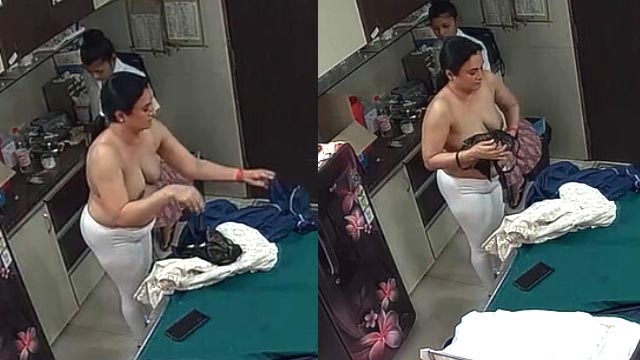 Bhabhi Changing Clothes In Clinic Captured In CCTV Watch