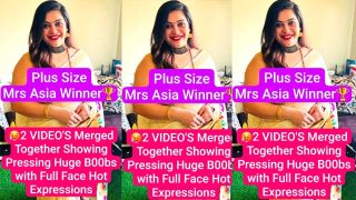 Mrs Asia Winner Most Requested App Pressing Her Huge Boobs