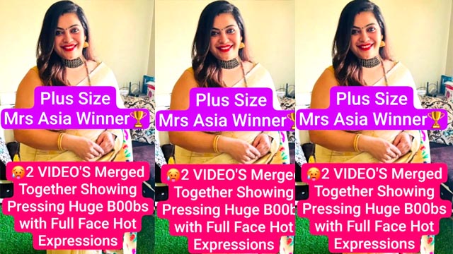 Mrs Asia Winner Most Requested App Pressing Her Huge Boobs