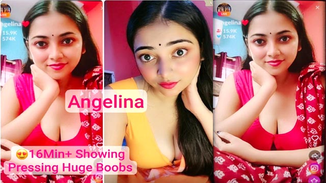 Model Anjali Aka Angelina Pressing Boobs Tango Nude Premium