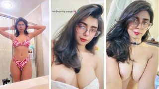 Influencer Aqsa Pervaiz Showing Boobs Pressing Leaked Video